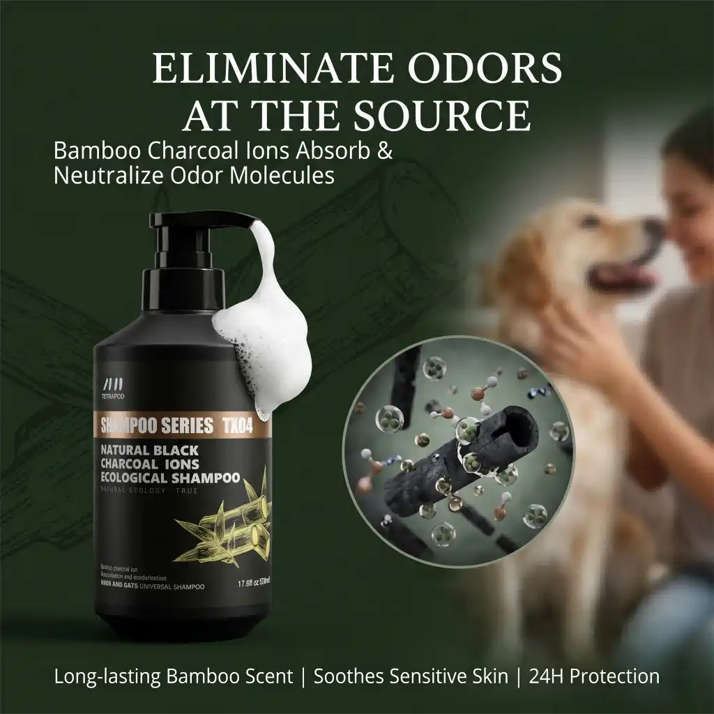 Best Bamboo Charcoal Pet Shampoo for Dogs With Smelly Coats